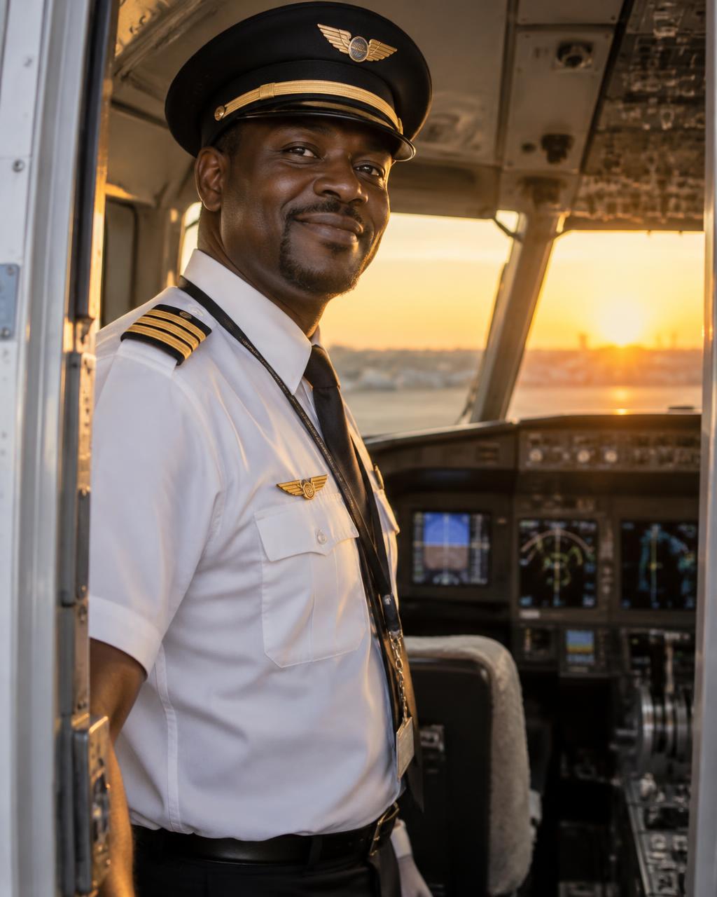 A vision of the future: an African pilot